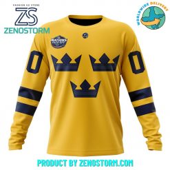 Sweden National Ice Hockey Team 4 Nations FaceOff 2025 Hoodie