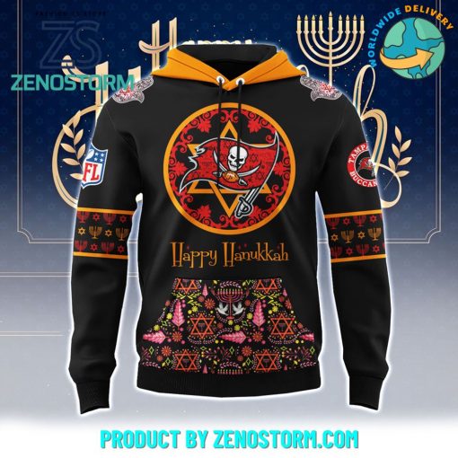 Tampa Bay Buccaneers NFL Happy Hanukkah Holiday New Hoodie