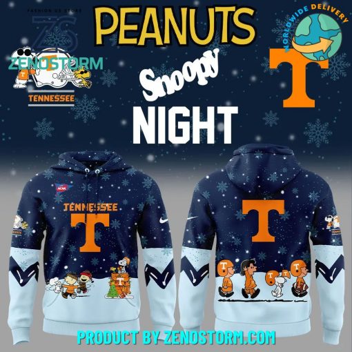 Tennessee Football x Peanuts and Snoopy Night Nike Hoodie, Pants, Cap