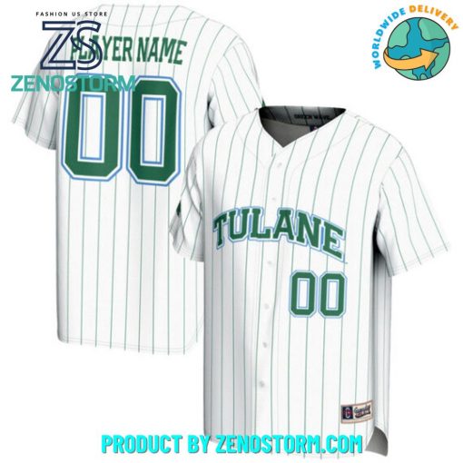 Tulane Green Wave GameDay Greats Youth NIL Lightweight Baseball Jersey – White