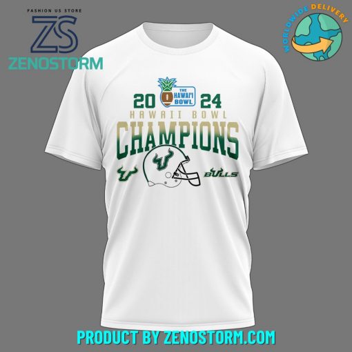 USF Bulls Bowl Hawaii Champion 2024 Shirt White