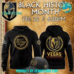 Vegas Golden Knights 2025 Black History Month Hoodie