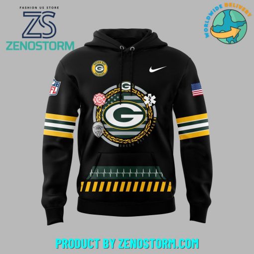 Green Bay Packers NFL 2024 National First Responders Day Hoodie, Cap