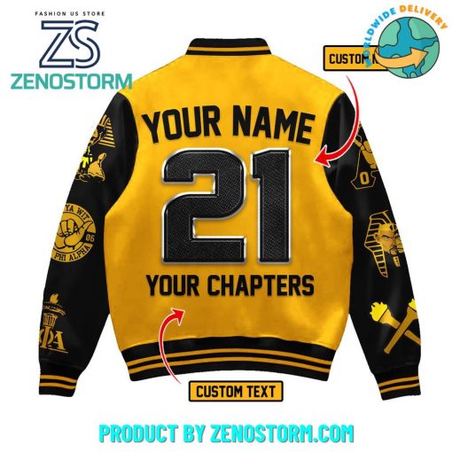 Alpha Phi Alpha 2025 Personalized Baseball Jacket