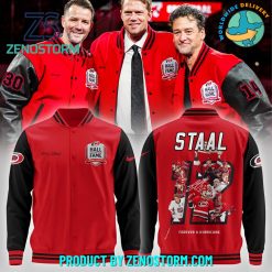 Carolina Hurricanes Eric Staal Hall of Fame Baseball Jacket