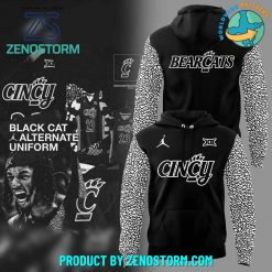 Cincinnati Men’s Basketball Black Cat Alternate Uniform Hoodie Set