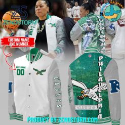 Coach Dawn Staley Philadelphia Eagles Baseball Jacket