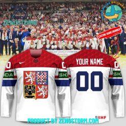 Czech Ice Hockey Association Champions Personalized Hockey Jersey