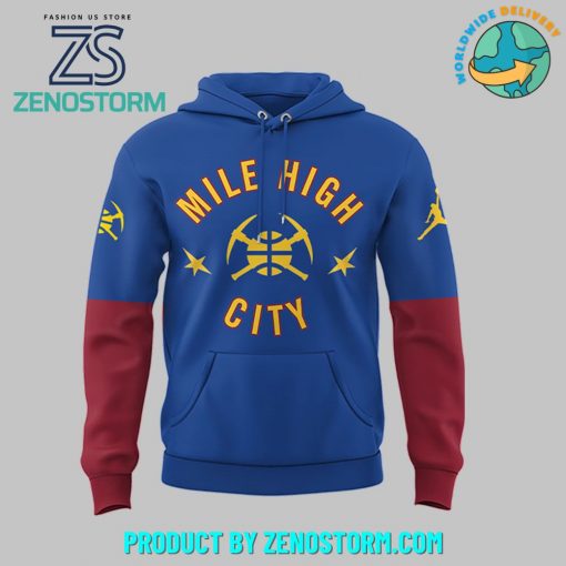 Denver Nuggets Mile High City Custom Name Hoodie Set