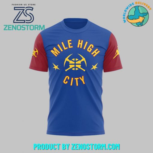 Denver Nuggets Mile High City Custom Name Shirt