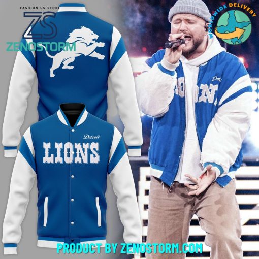 Detroit Lions Football Quinn XCII Baseball Jacket