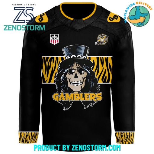 Green Bay Gamblers Hair Nation Jersey Auction 2025 Hockey Jersey