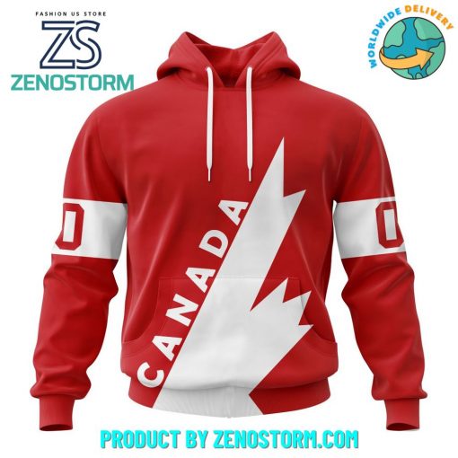 Hockey Canada Personalized Red Retro Concept Kits Hoodie