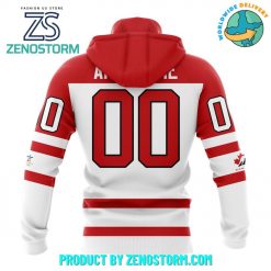 Hockey Canada Personalized White Design Hoodie