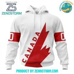 Hockey Canada Personalized White Retro Concept Hoodie