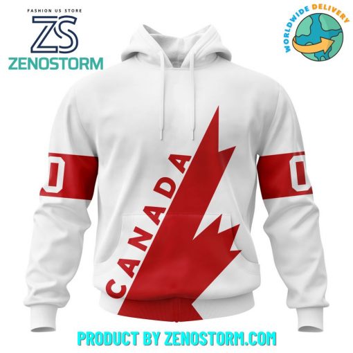 Hockey Canada Personalized White Retro Concept Hoodie