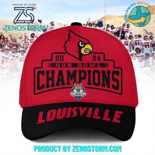 Louisville Cardinals Football 2024 Sun Bowl Champions Cap