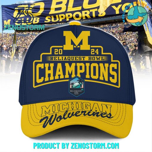 Michigan Wolverines Football 2024 Reliaquest Bowl Champions Cap