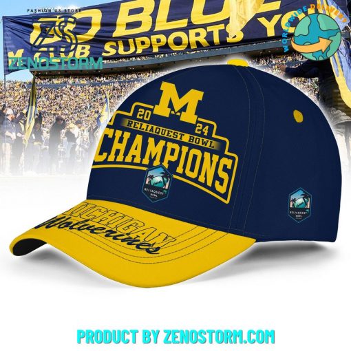 Michigan Wolverines Football 2024 Reliaquest Bowl Champions Cap