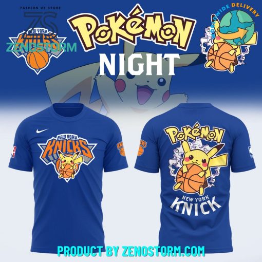 NBA New York Knicks x Pokemon Night 2025 Shirt