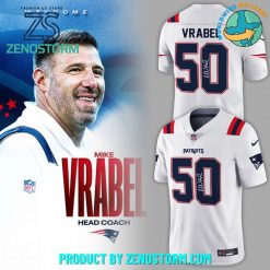 New England Patriots Coach “Mike Vrabel” Football Jersey 2025