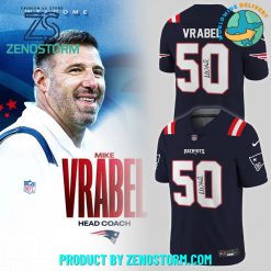 New England Patriots Coach “Mike Vrabel” NFL Jersey Signature 2025