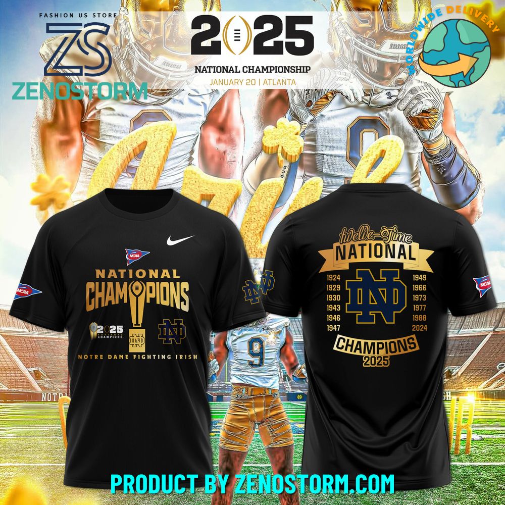 Notre Dame Fighting Irish National Champions 2025 Shirt Notre Dame Fighting Irish National Champions 2025 Shirt