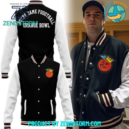 Notre Dame Football 2025 Orange Bowl Baseball Jacket