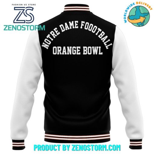 Notre Dame Football 2025 Orange Bowl Baseball Jacket