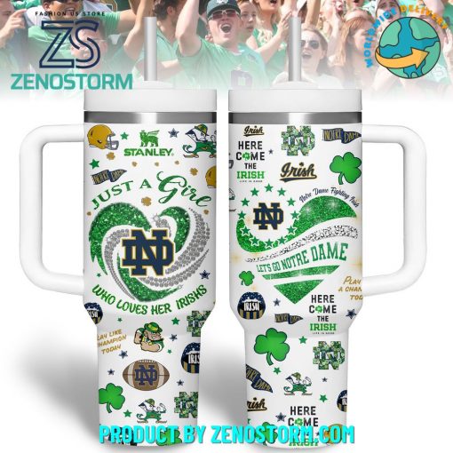 Notre Dame Football St Patrick’s Day Stanley Tumbler