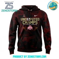 Ohio State Football College Playoff National Champions Smoke Red Hoodie Set