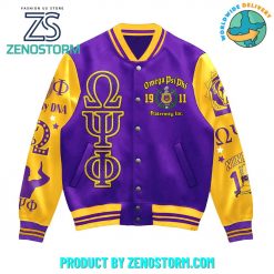 Omega Psi Phi 2025 Personalized Baseball Jacket