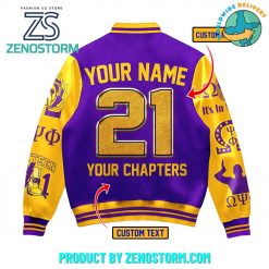 Omega Psi Phi 2025 Personalized Baseball Jacket