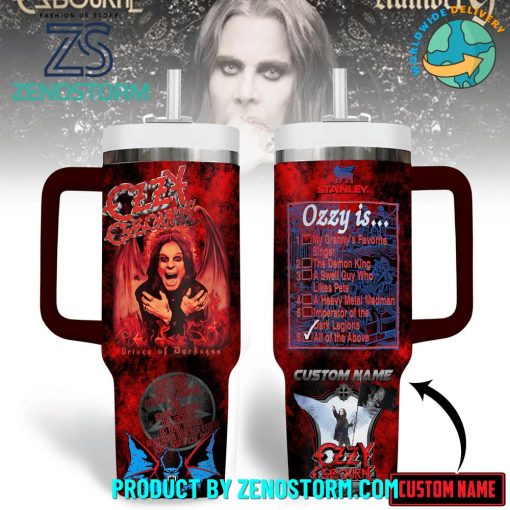 Ozzy Osbourne All Of The Above Customized Stanley Tumbler