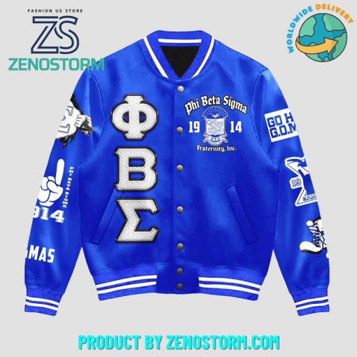 Phi Beta Sigma 2025 Personalized Baseball Jacket