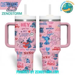 Stitch Valentine 2025 Be Mine 40 oz Stanley Tumbler