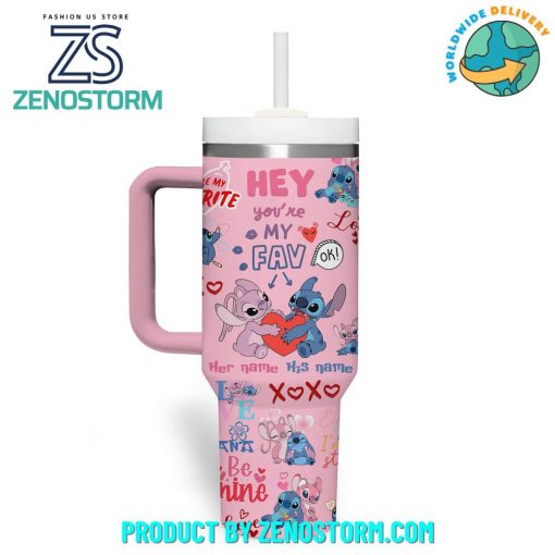 Stitch Valentine 2025 Be Mine 40 oz Stanley Tumbler