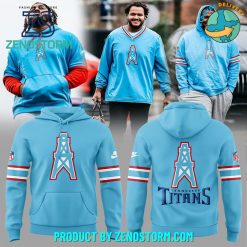 Tennessee Titans Oilers Throwback Alternate Logo Club Tri-Blend Hoodie Set