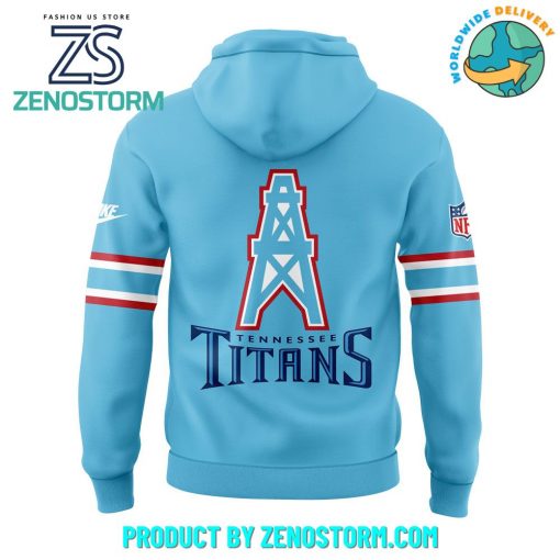 Tennessee Titans Oilers Throwback Alternate Logo Club Tri-Blend Hoodie Set