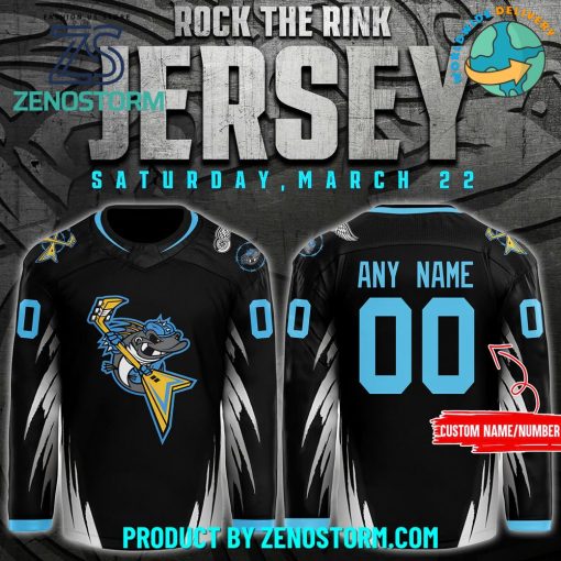 Toledo Walleye x 2025 Rock The Rink Night Hockey Jersey