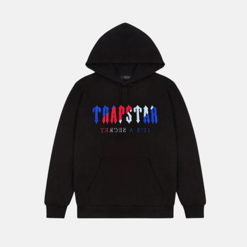 Trapstar Chenille Decoded Hoodie – Black Revolution