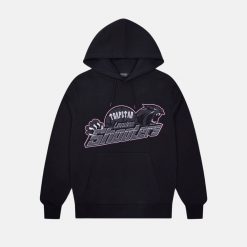 Trapstar Chenille Shooters Hoodie – Black/Pink