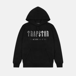 Trapstar Decoded Paisley Monochrome Edition Hoodie – Black