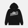 Trapstar Chenille Shooters Hoodie – Black/Pink