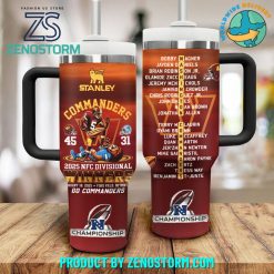 Washington Commanders NFC Divisional Round Winners 2025 Stanley Tumbler