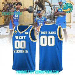 West Virginia Mountaineers x Jerry West 44 Basketball Jersey