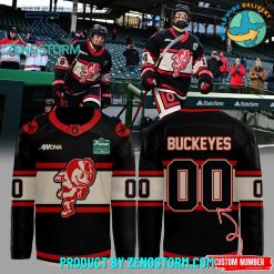 Wrigley Field Ohio State Buckeyes Personalized Hockey Jersey