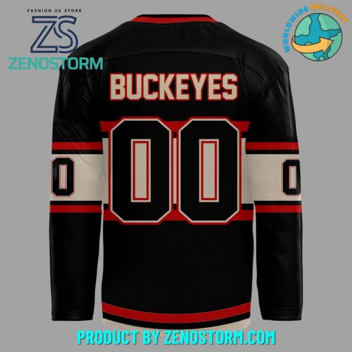 Wrigley Field Ohio State Buckeyes Personalized Hockey Jersey