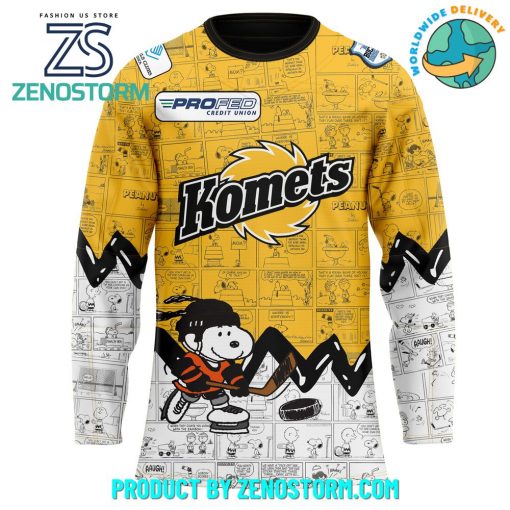 Fort Wayne Komets 75th Anniversary of Peanuts Hockey Jersey