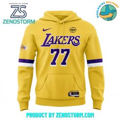 Los Angeles Lakers Show Luka Doncic Yellow Hoodie